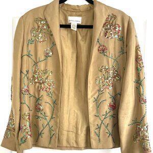 Drapers&Damons Embroidered Floral Front&Back Jacket Size M